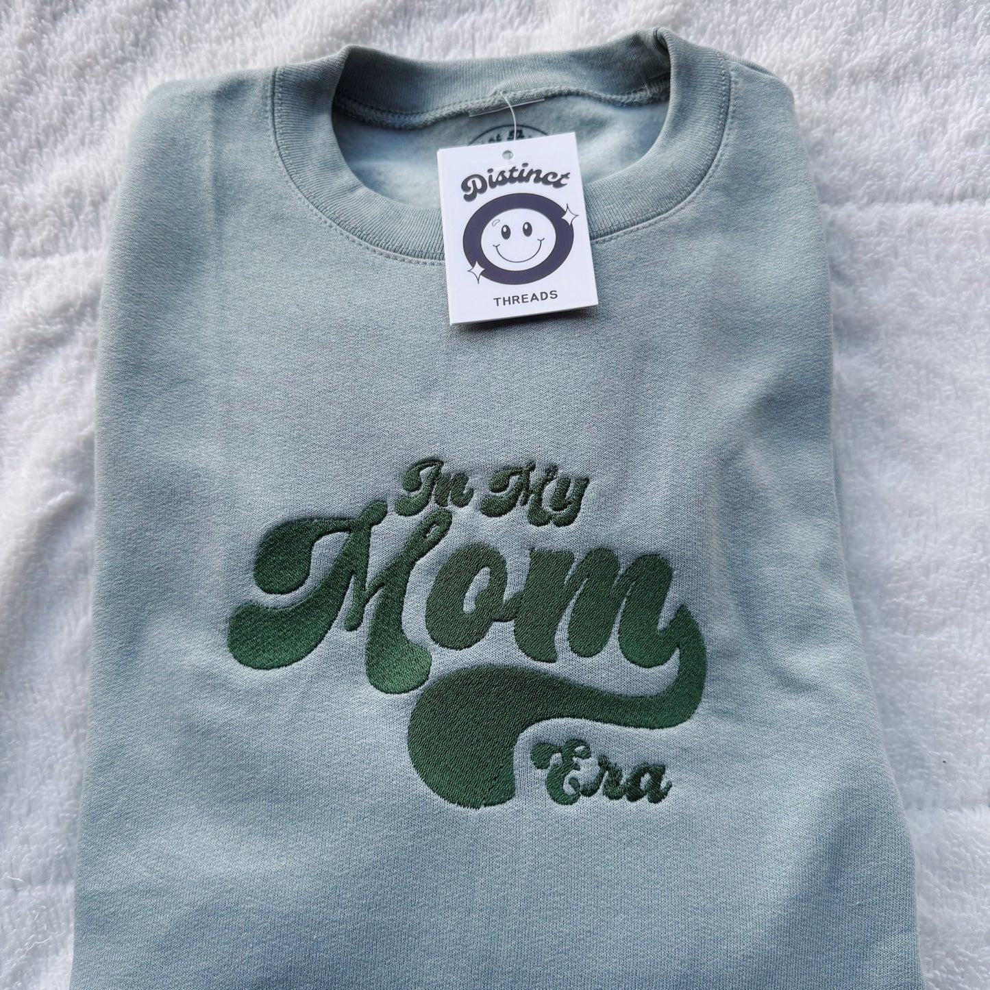 In My Mom Era Embroidered Crewneck Sweatshirt