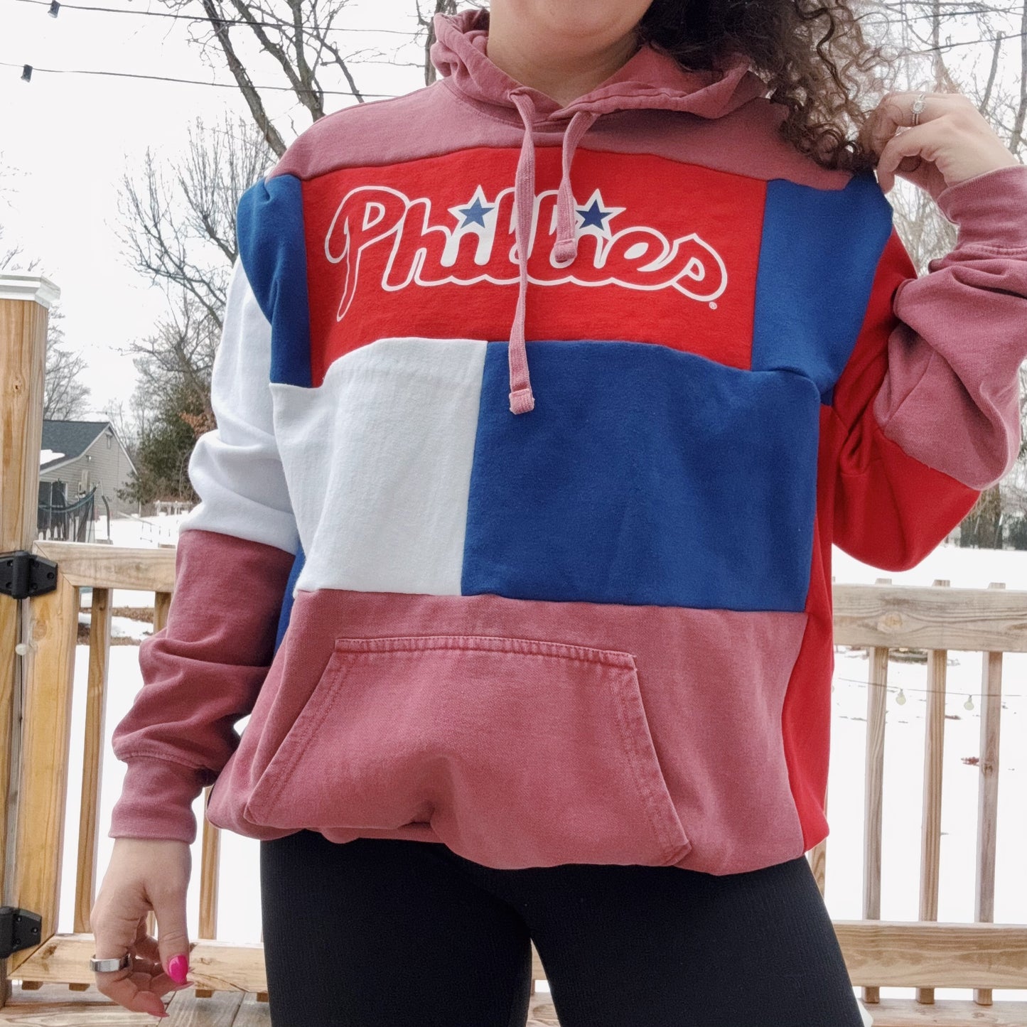 Phils Patchwork Hoodie - Size XS-XL