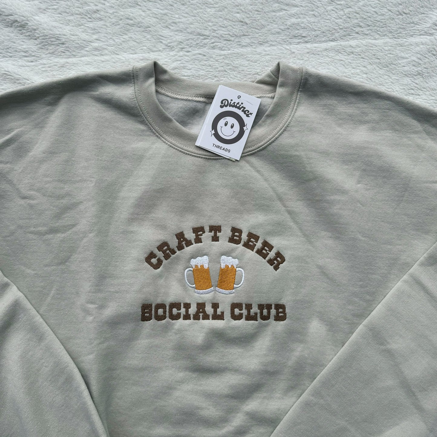 Craft Beer Social Club Ready To Ship Embroidered Crew - Size  XL