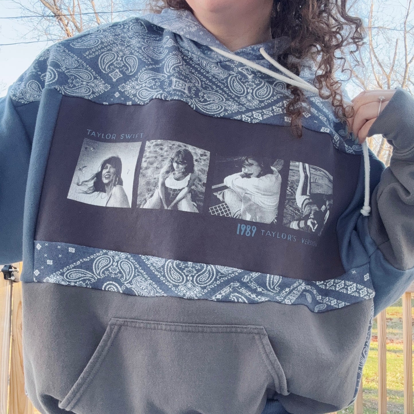Taylor Patchwork Hoodie - Size XS-2XL