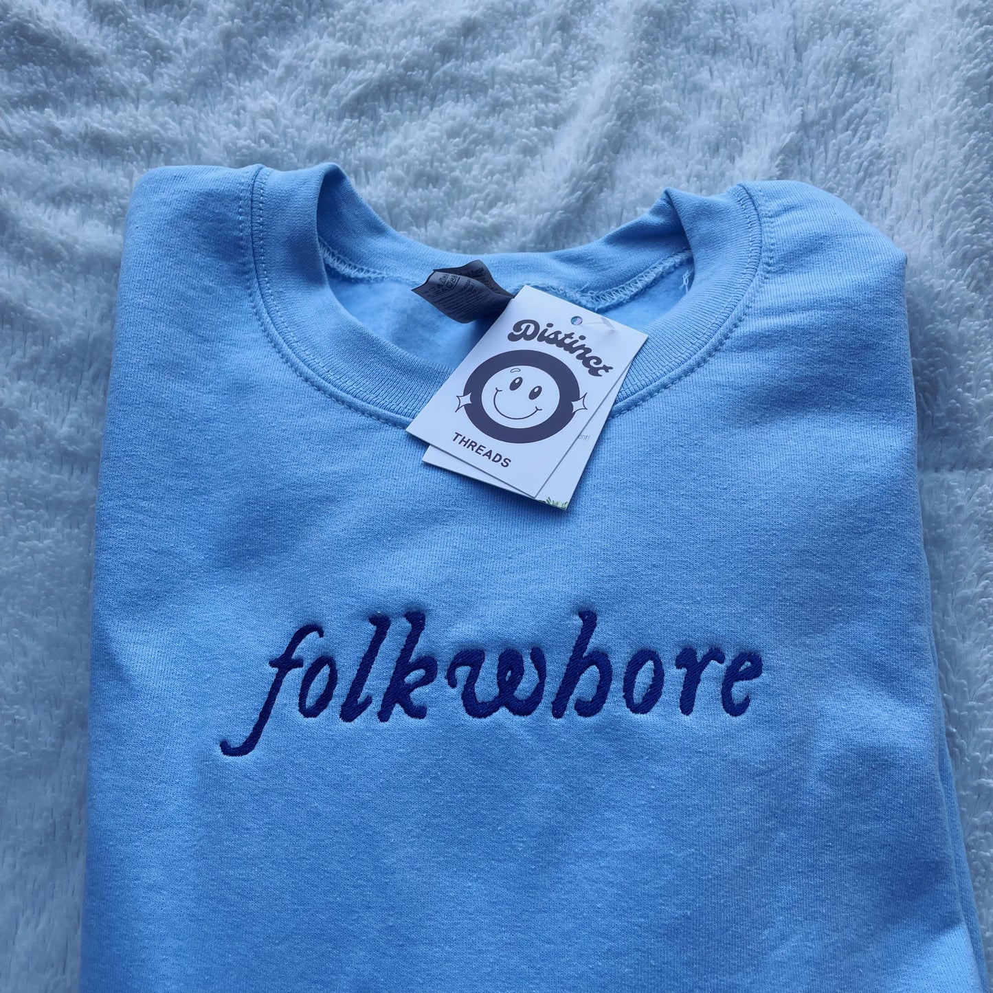 Folklore Taylor Inspired Embroidered Crewneck Sweatshirt