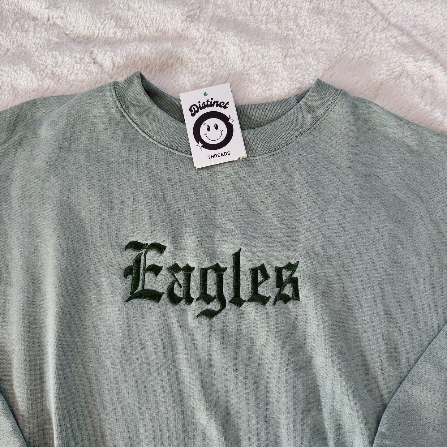 Eagles Ready To Ship Embroidered Crew - Size Large