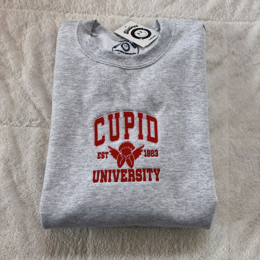 Cupid University Embroidered Crewneck Sweatshirt