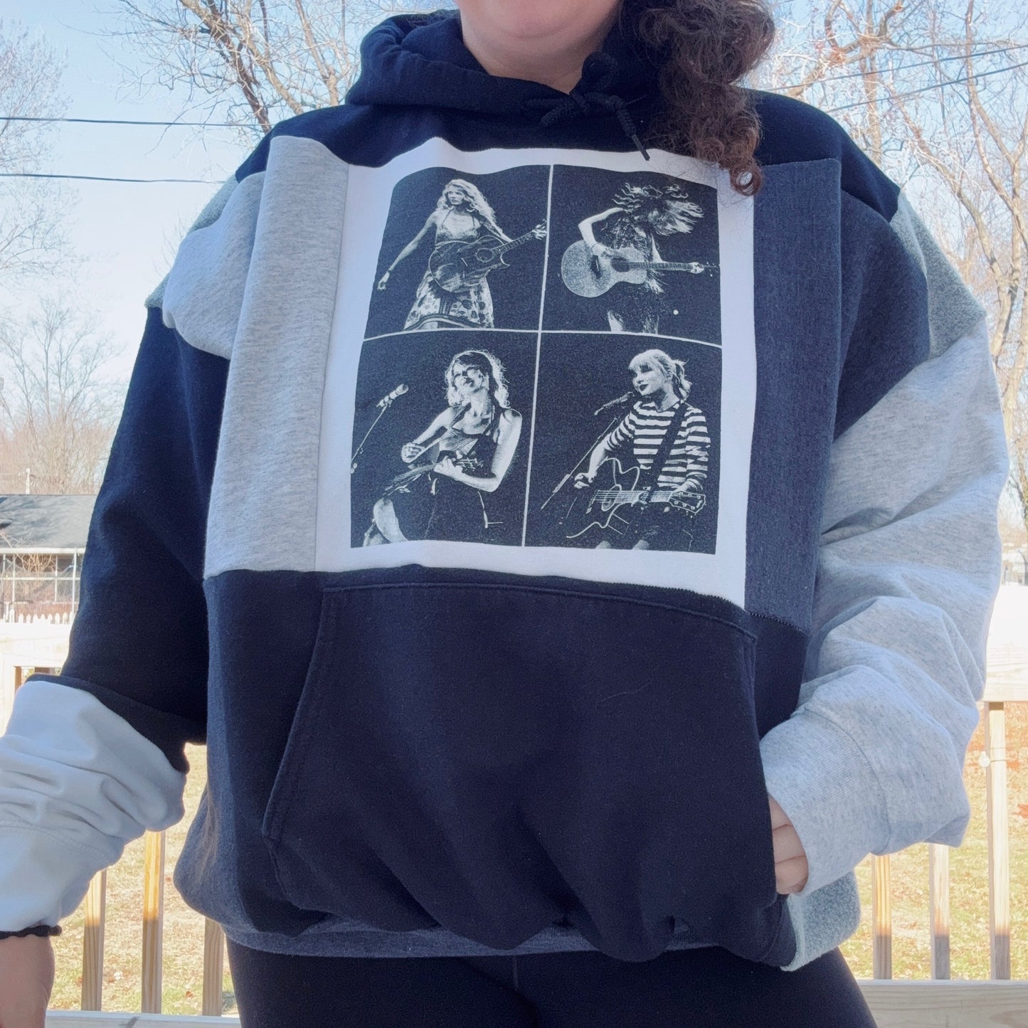 Taylor Patchwork Crewneck - Size XS-2XL