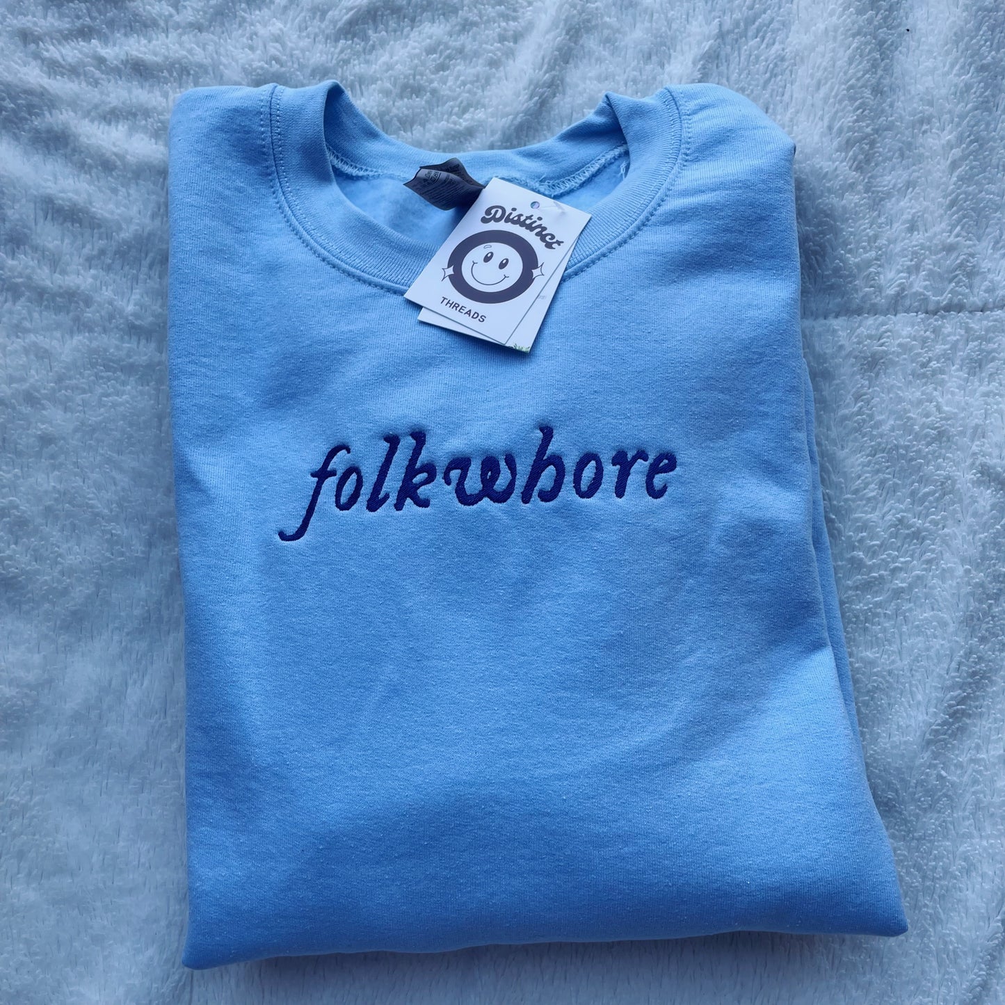 Folklore Taylor Inspired Embroidered Crewneck Sweatshirt