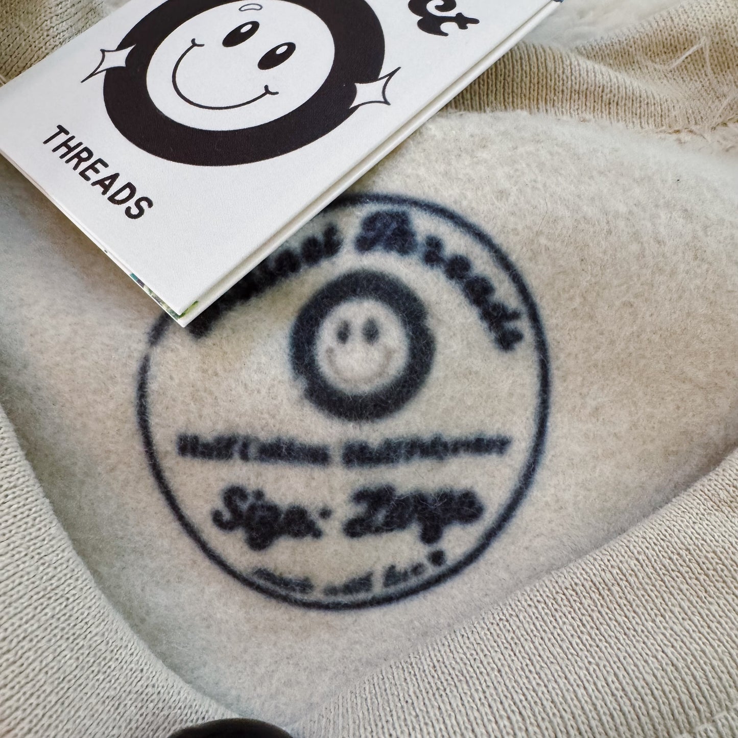 Powered By Iced Coffee Ready To Ship Embroidered Crew - Size Large