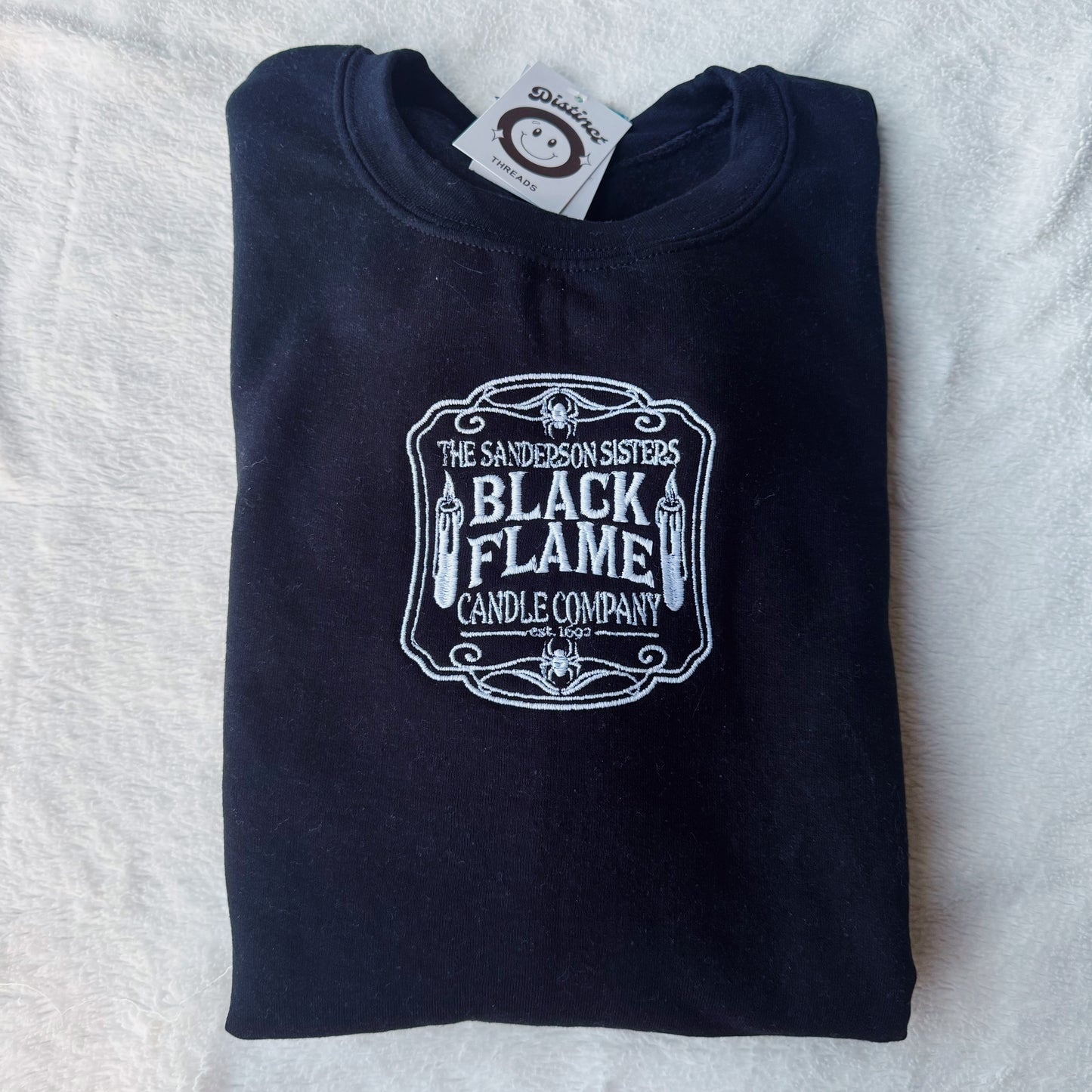 Black Flame Candy Co Embroidered Crewneck Sweatshirt