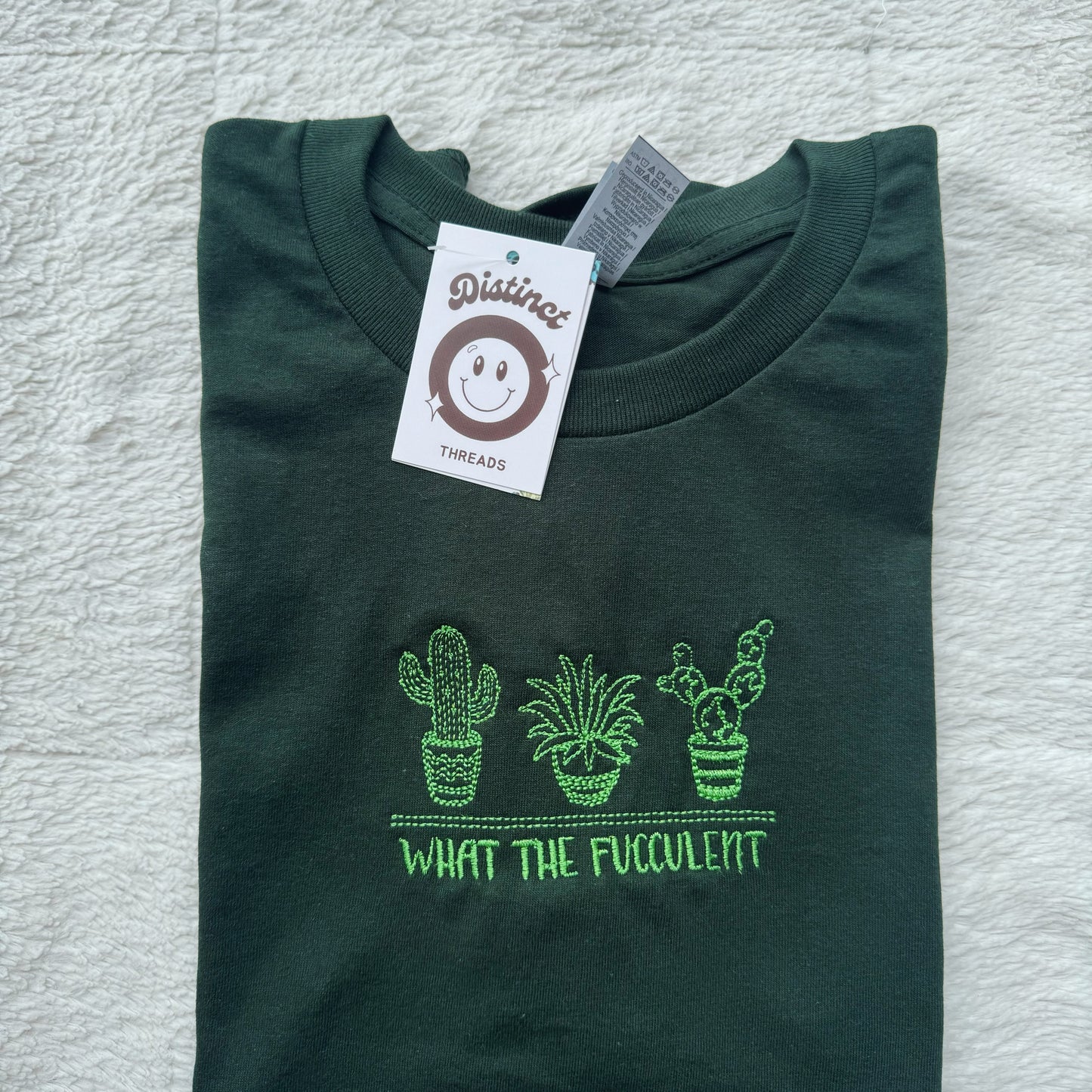 What The Fucculent Embroidered T-Shirt