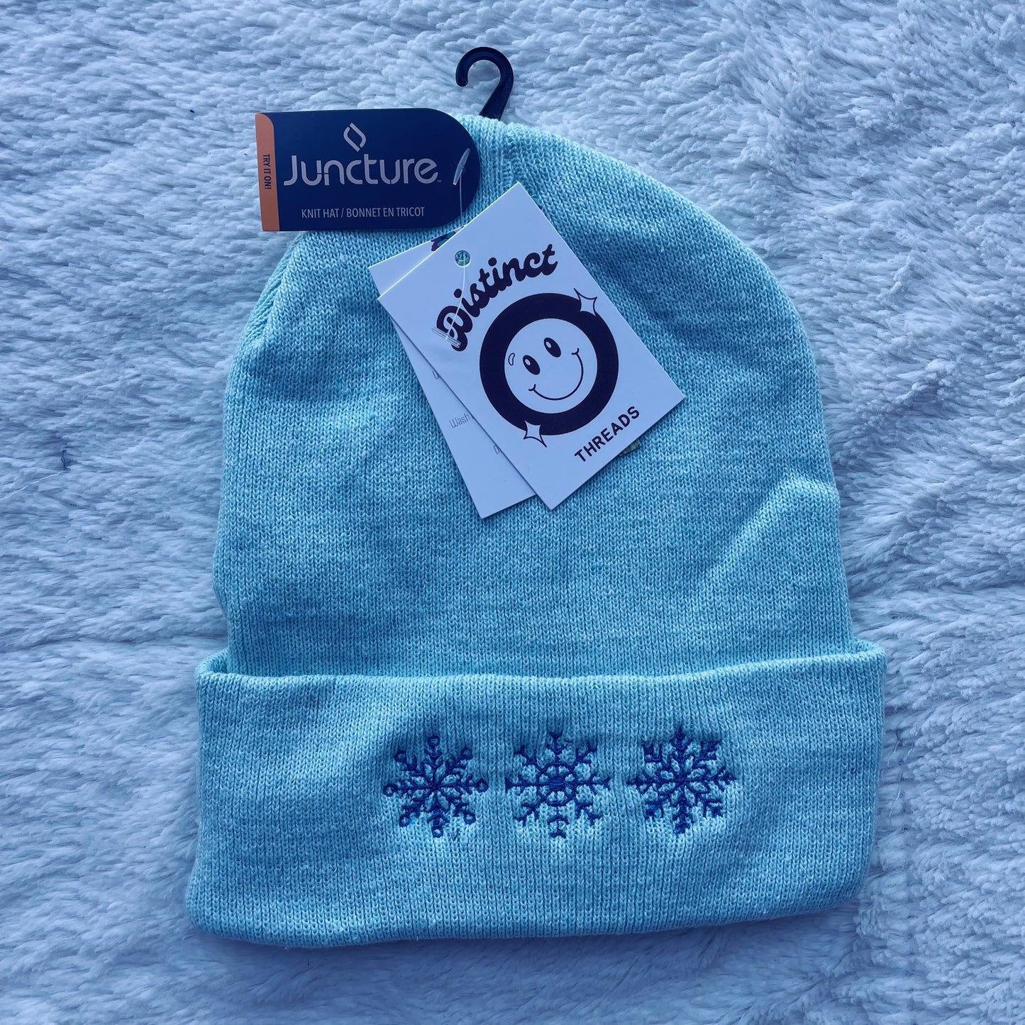 Snowflakes Christmas Embroidered Beanie