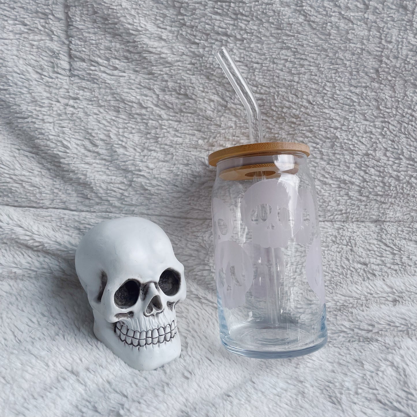 Skulls Color Changing Glass Cup