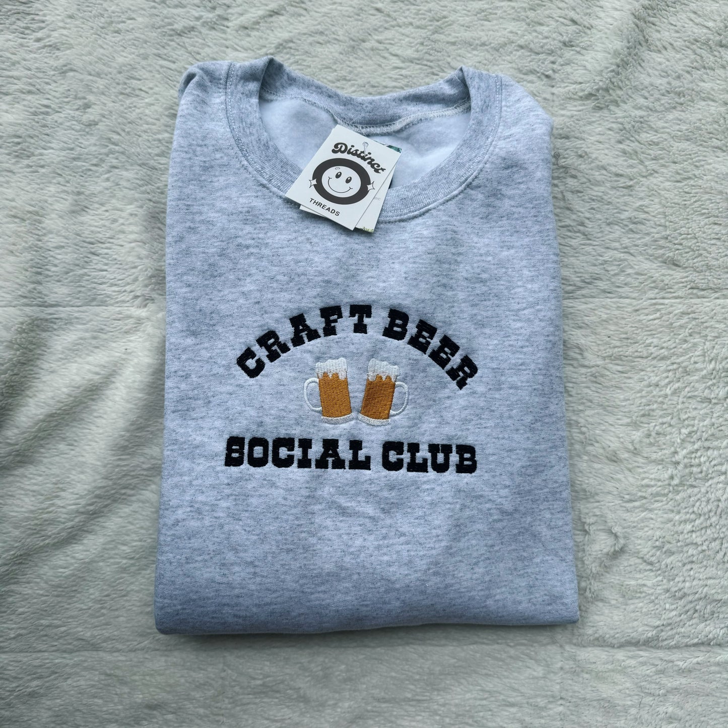 Craft Beer Social Club Embroidered Crewneck Sweatshirt