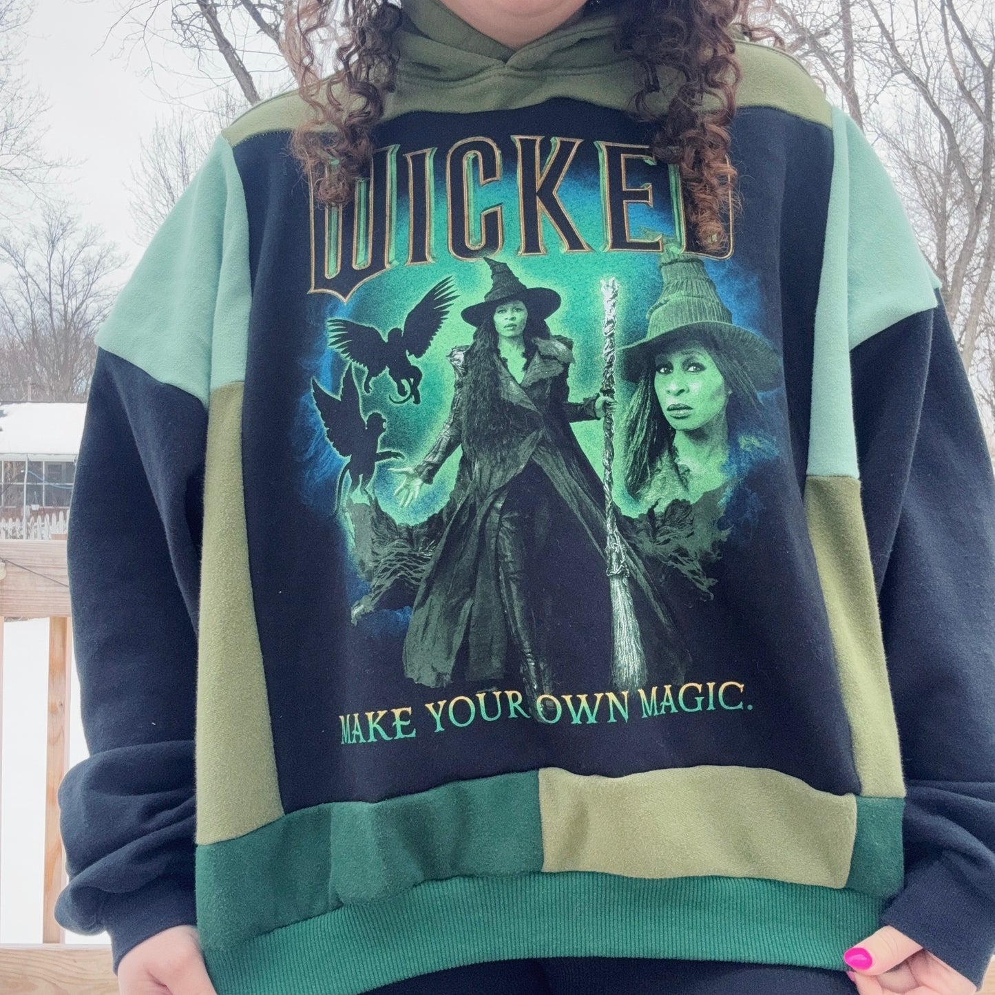 Elfie Patchwork Hoodie - Size XS-2XL