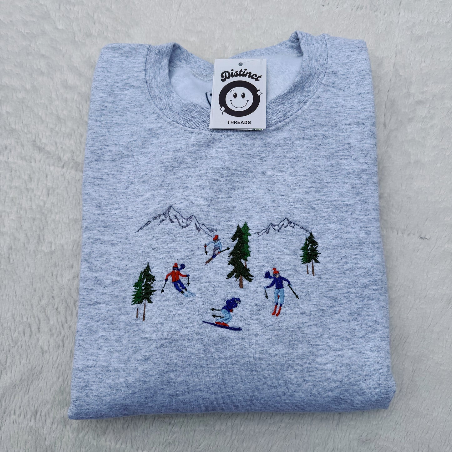 Hit The Slopes Embroidered Crewneck Sweatshirt
