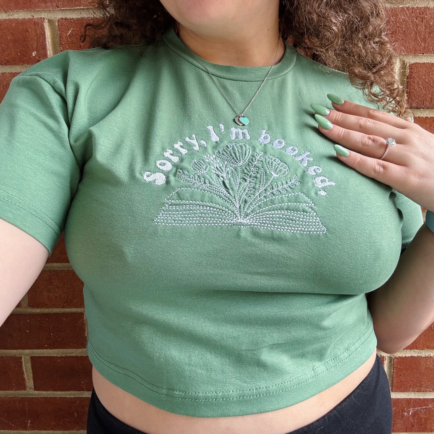 Sorry, I'm Booked Cropped Tee