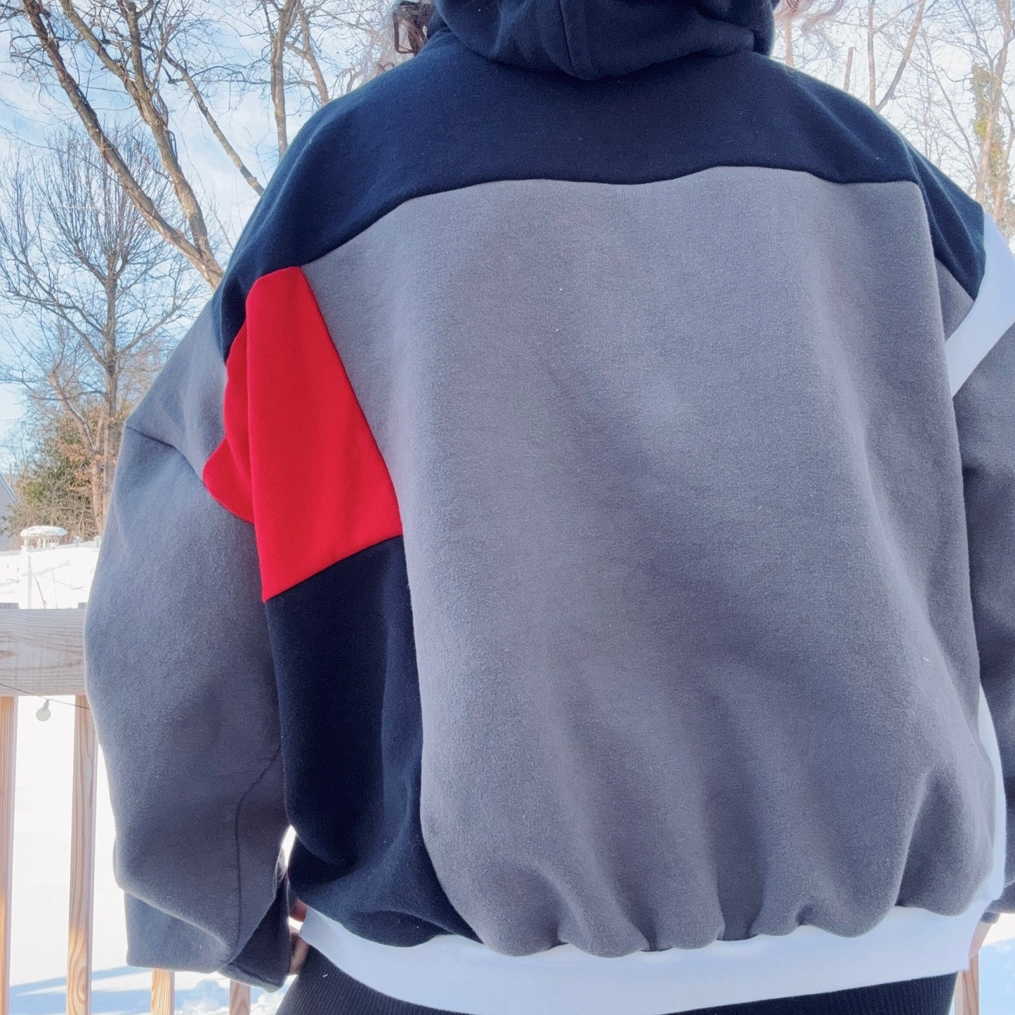 Scream Patchwork Hoodie - Size XS-2XL