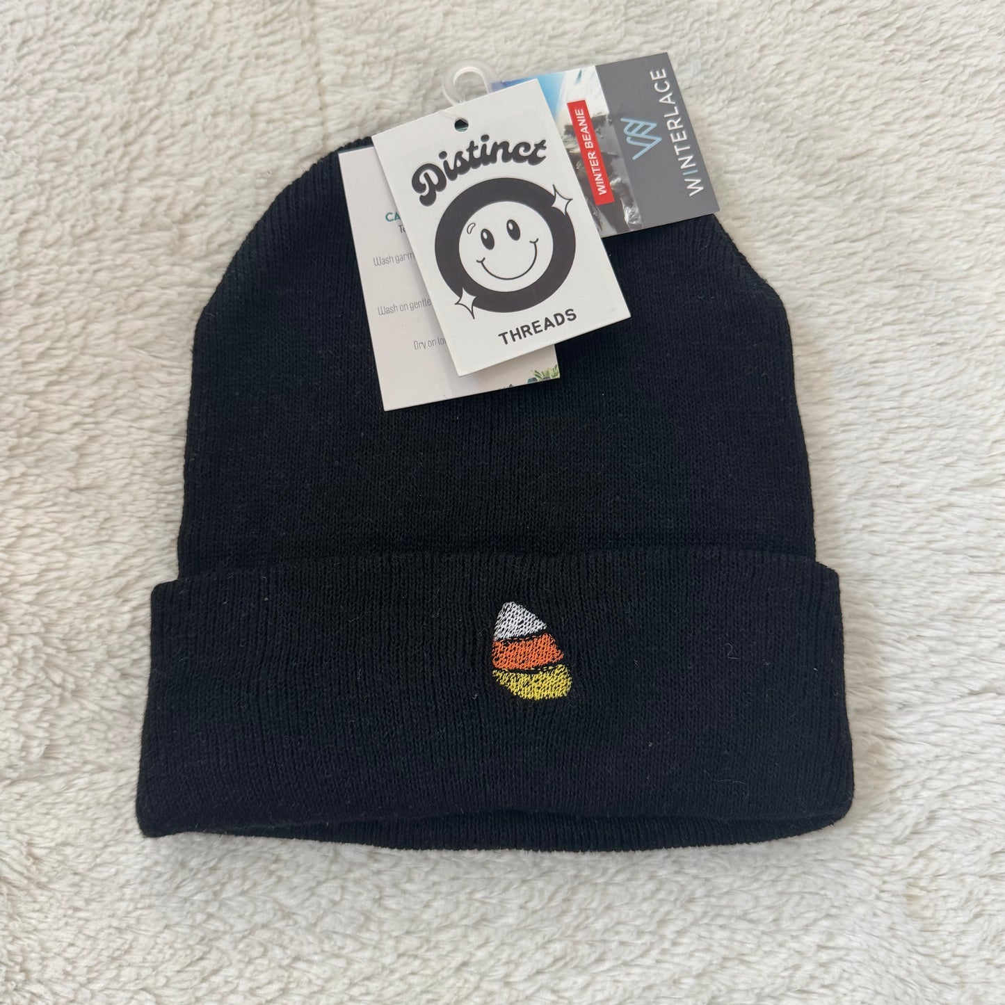 Candy Corn Ready To Ship Embroidered Beanie