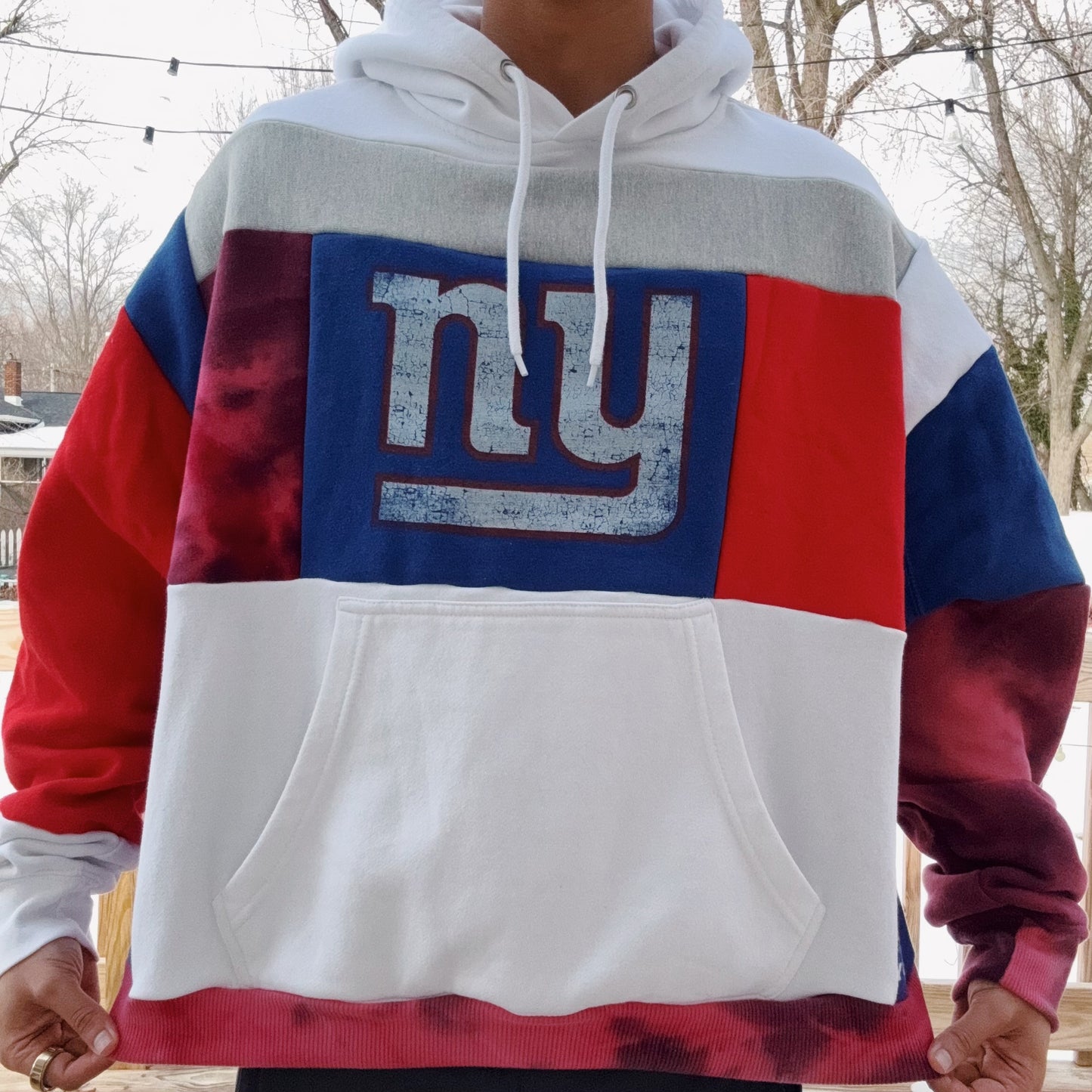 Giants Patchwork Hoodie - Size XS-XL