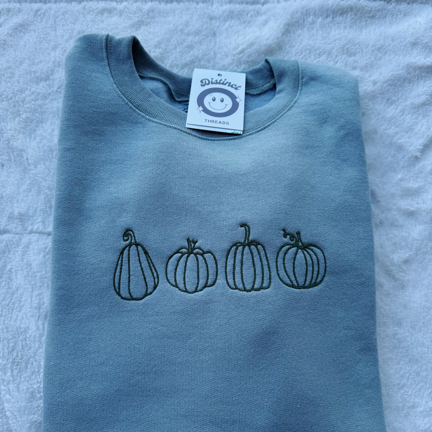 4 Pumpkins Embroidered Crewneck Sweatshirt