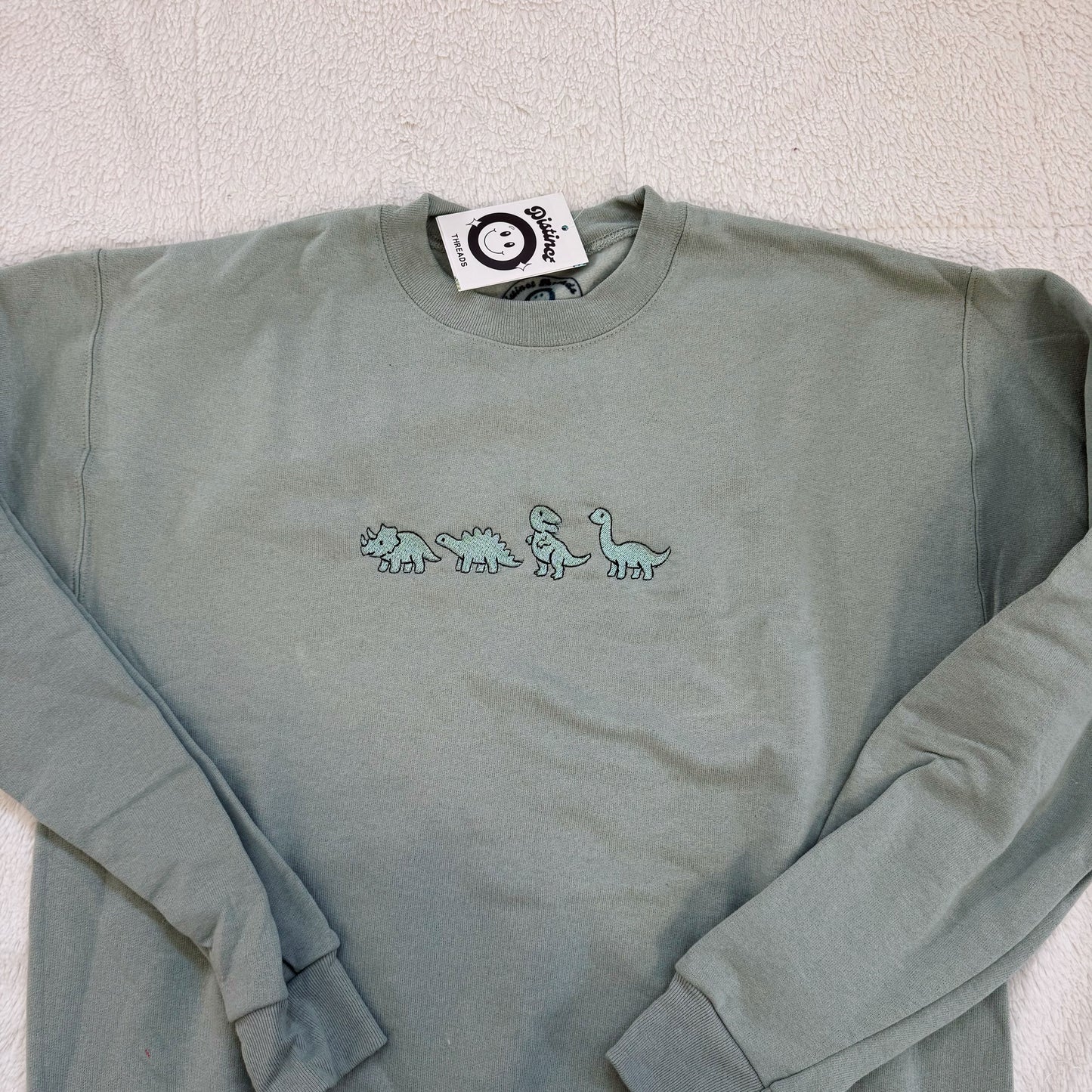 Baby Dinos Ready To Ship Embroidered Crew - Size Small
