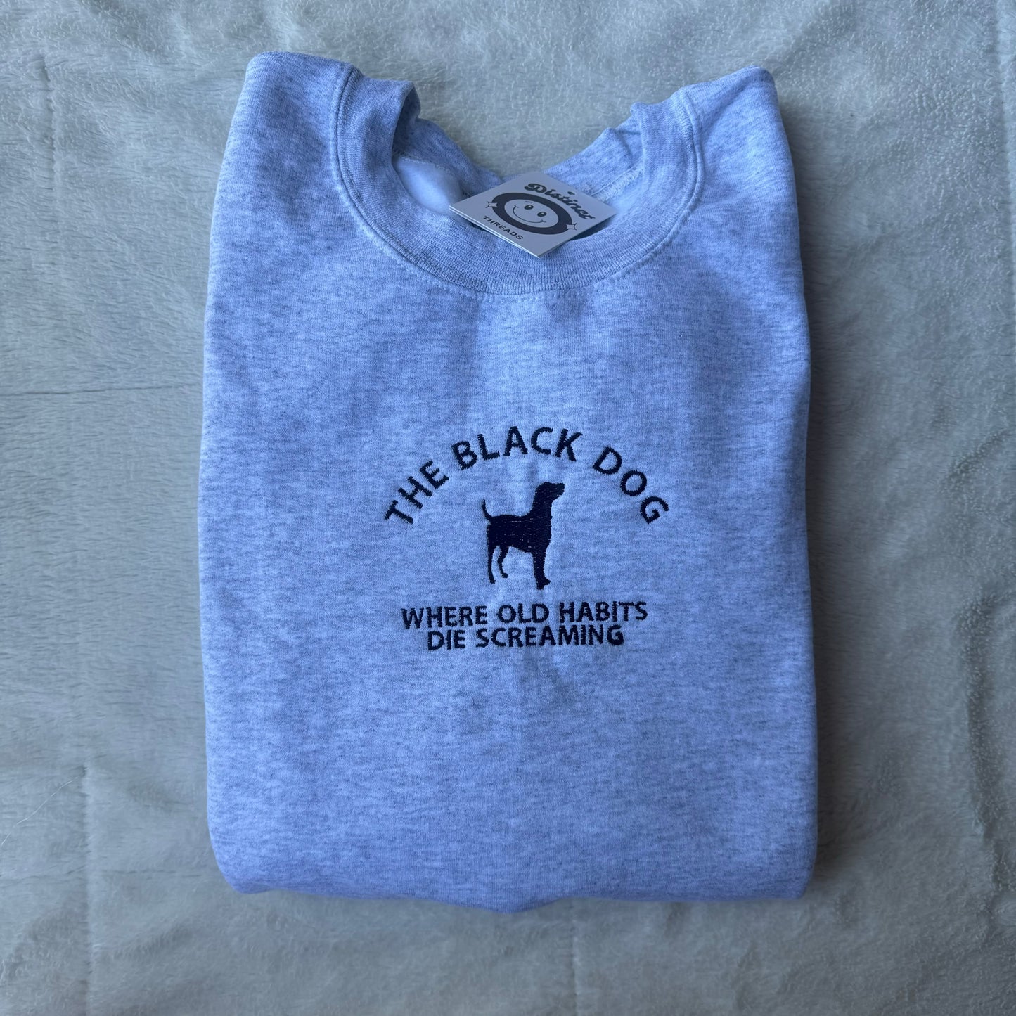 The Black Dog Taylor Inspired Embroidered Crewneck Sweatshirt