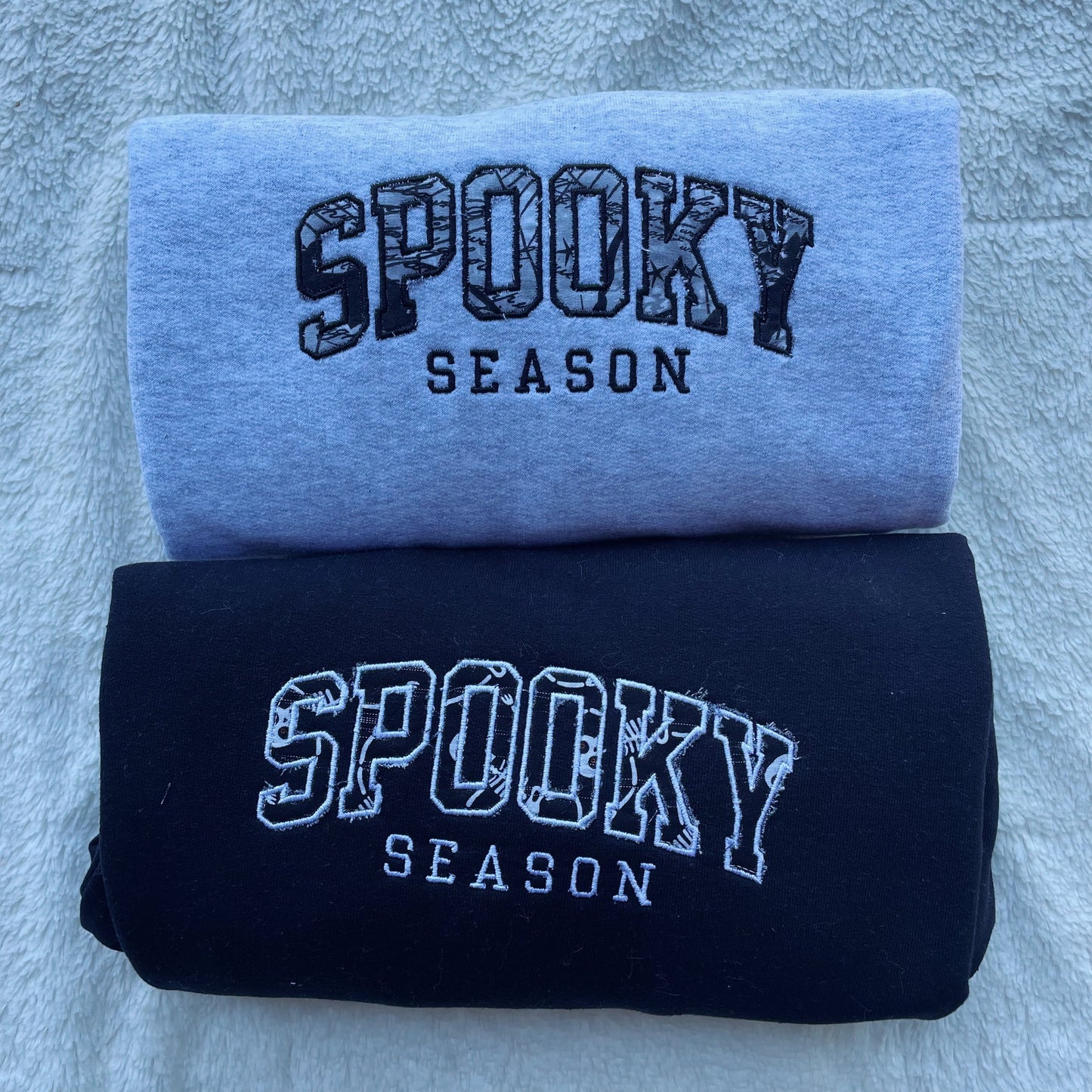 Spooky Season Surprise Embroidered Crewneck Sweatshirt