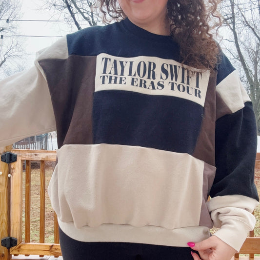 Eras Patchwork Crewneck - Size XS-XL