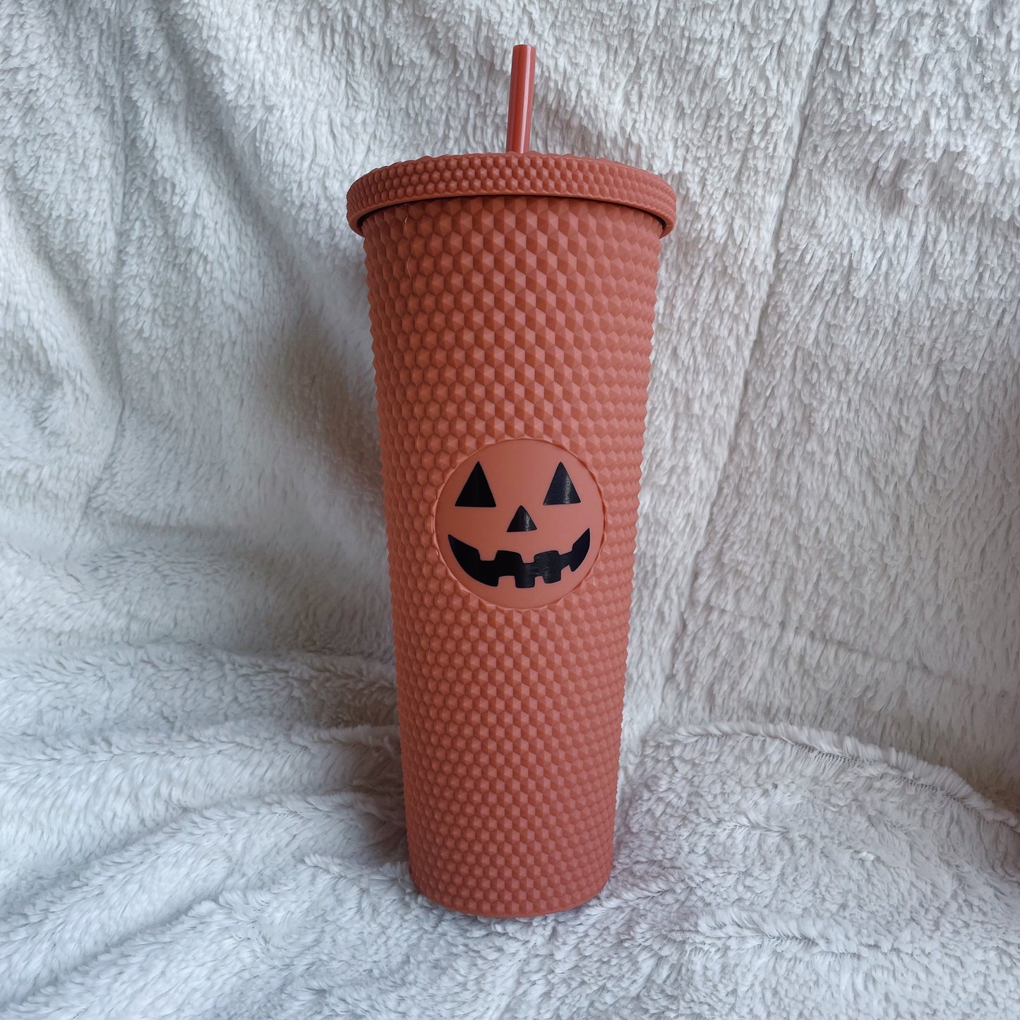 24 oz Jack-O-Lantern Studded Tumbler