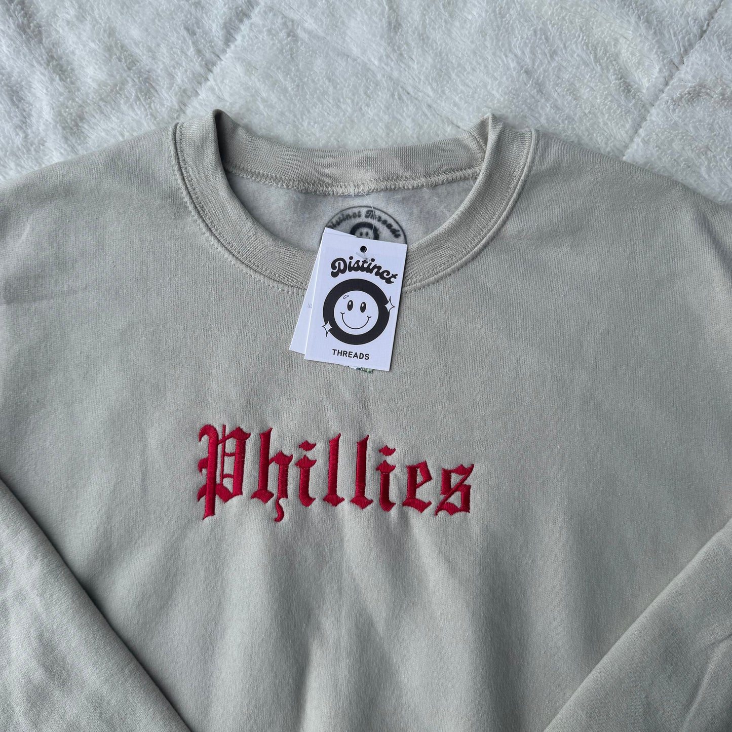 Phillies Ready To Ship Embroidered Crew - Size Medium