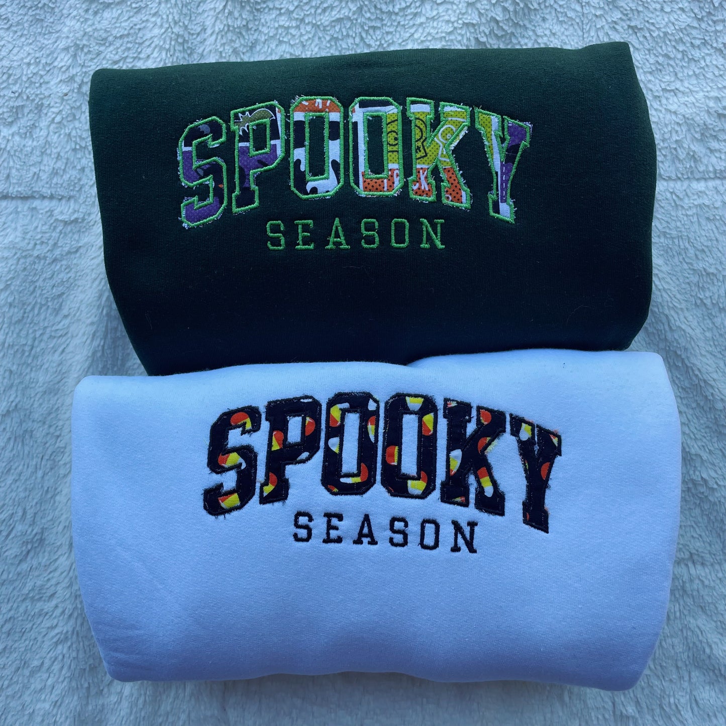 Spooky Season Surprise Embroidered Crewneck Sweatshirt