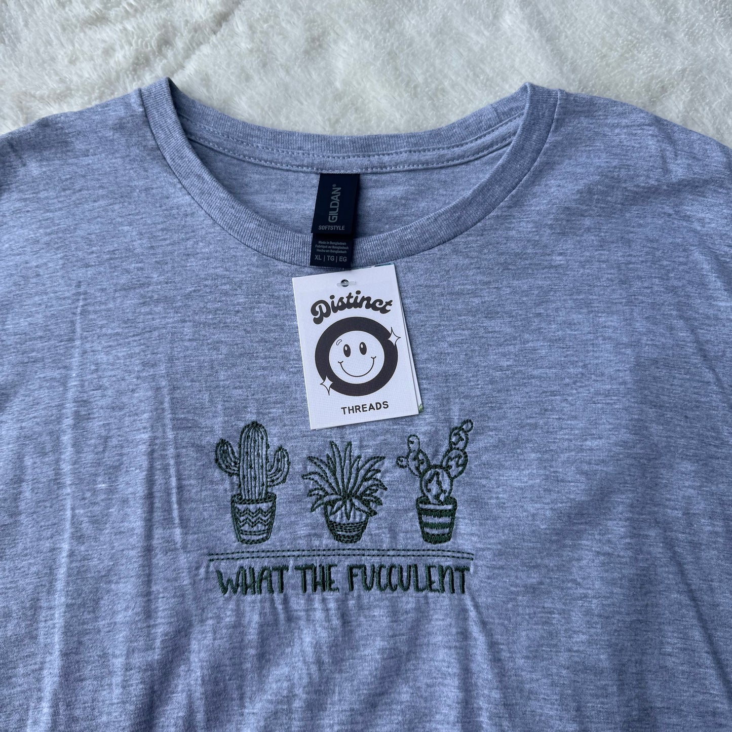 What The Fucculent Ready To Ship Embroidered Tee - Size XL