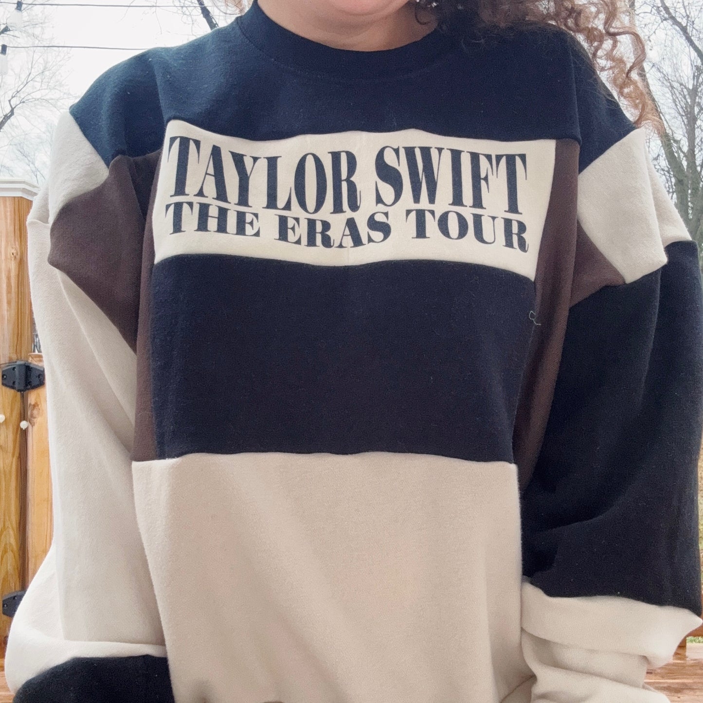 Eras Patchwork Crewneck - Size XS-XL