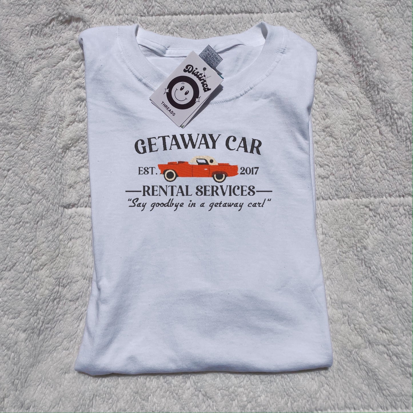 Getaway Car Taylor Inspired Embroidered T-Shirt