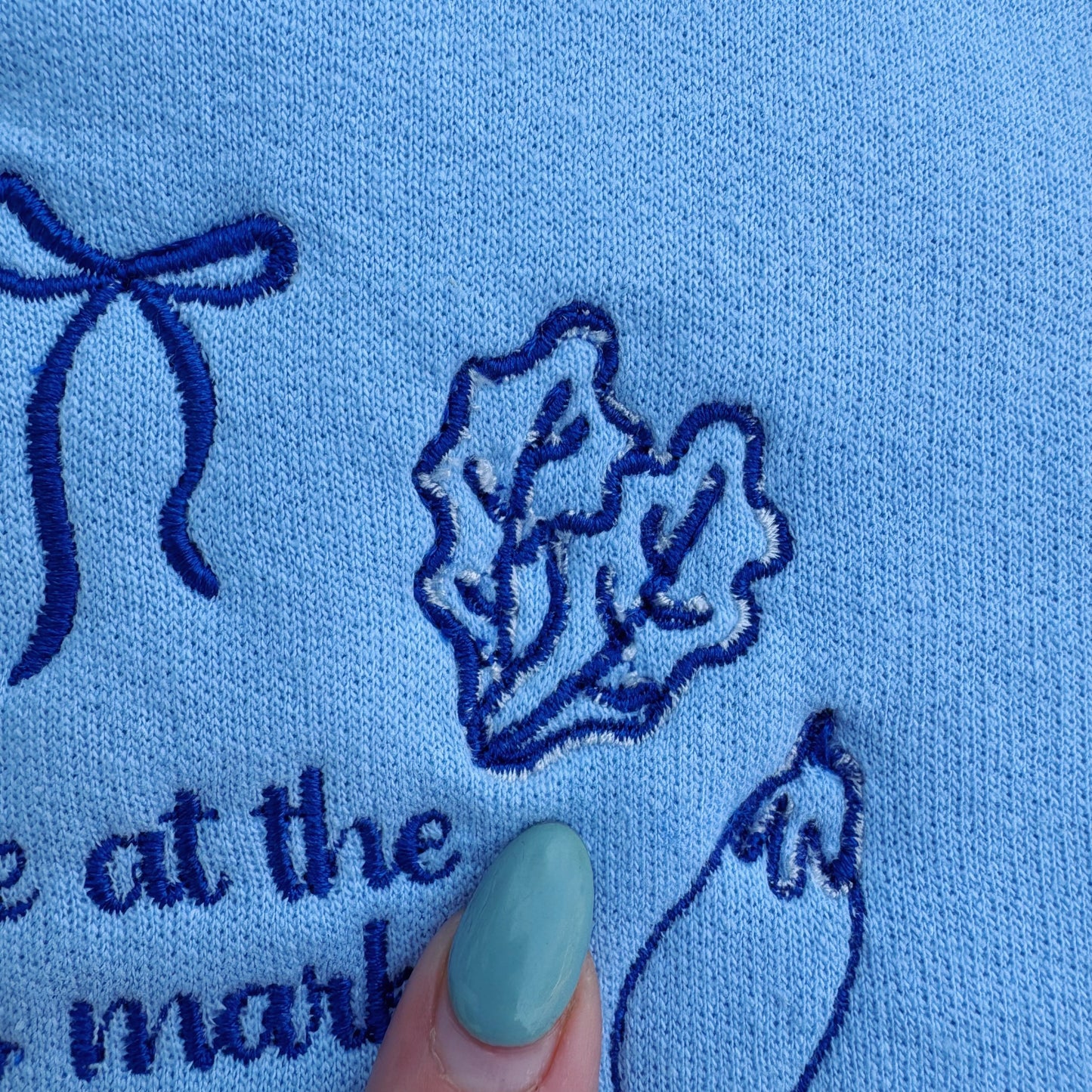 Meet Me At The Farmers Market Ready To Ship Embroidered Crew - Size Medium