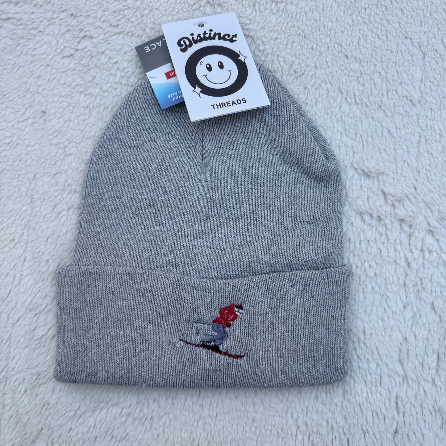 Skier Embroidered Beanie