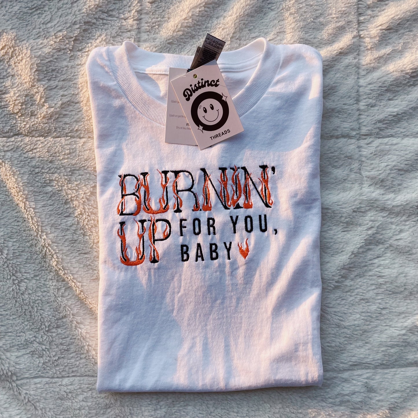 The JoBros Burnin' Up For You Inspired Embroidered T-Shirt