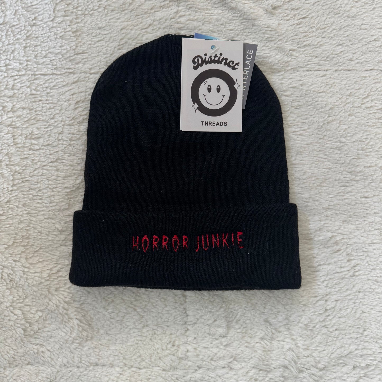 Horror Junkie Ready To Ship Embroidered Beanie