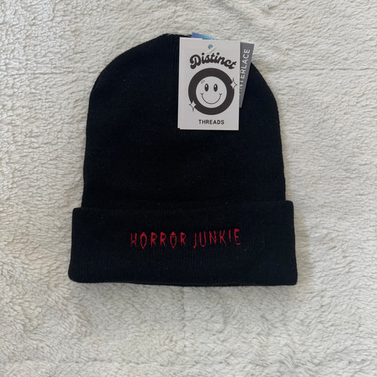 Horror Junkie Ready To Ship Embroidered Beanie