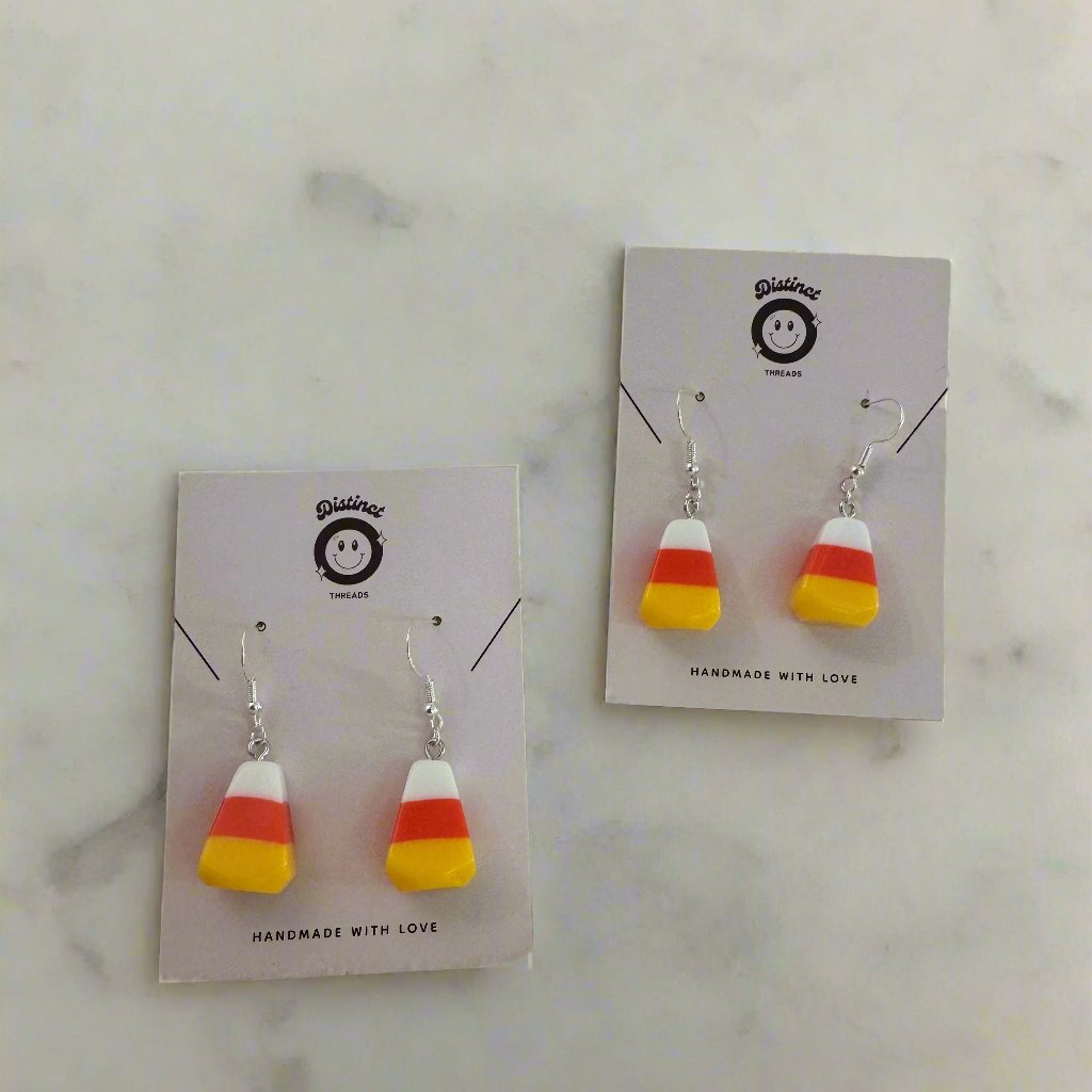 Candy Corn Dangly Earrings