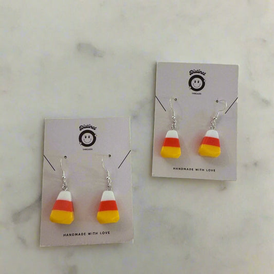 Candy Corn Dangly Earrings