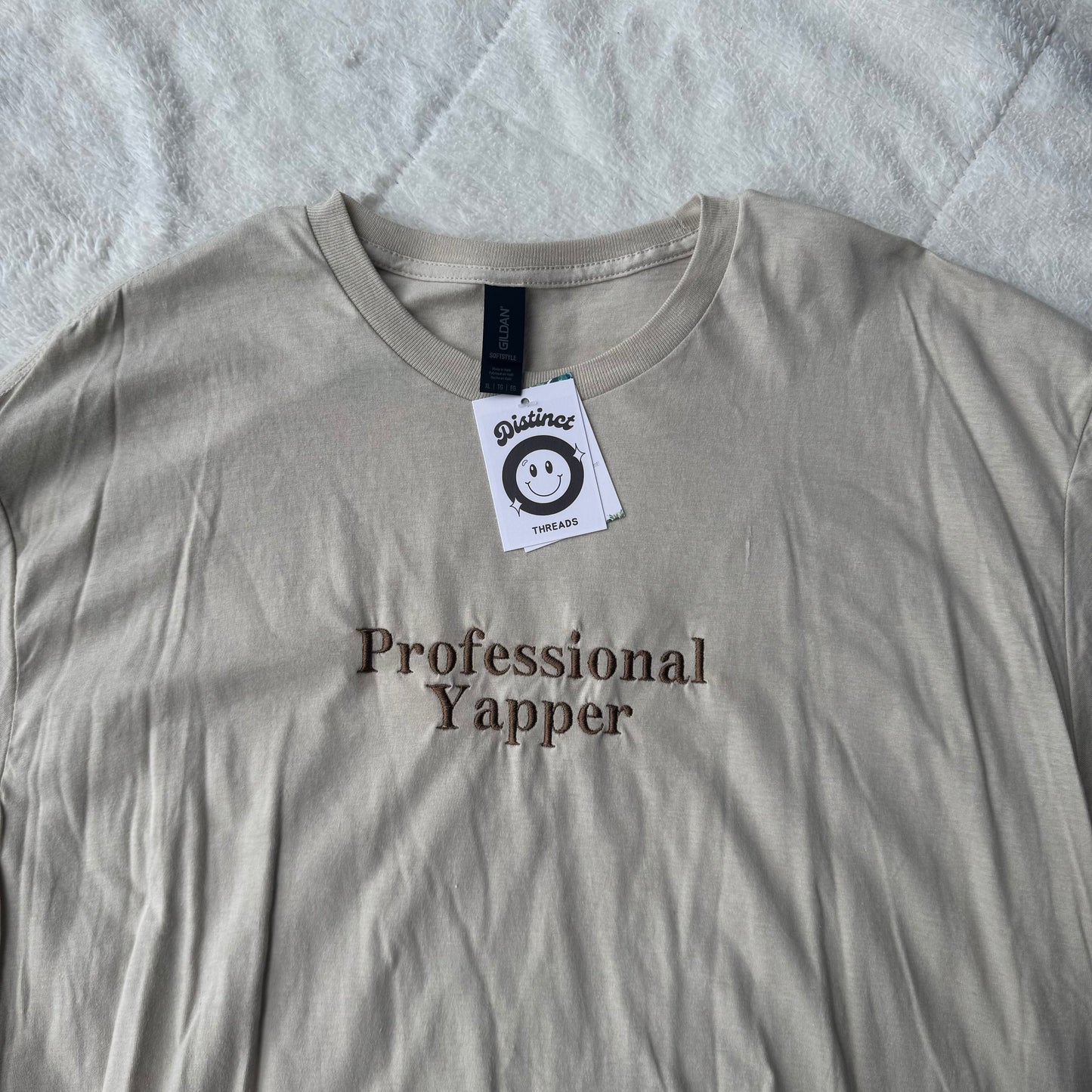 Professional Yapper Ready To Ship Embroidered Tee - Size XL