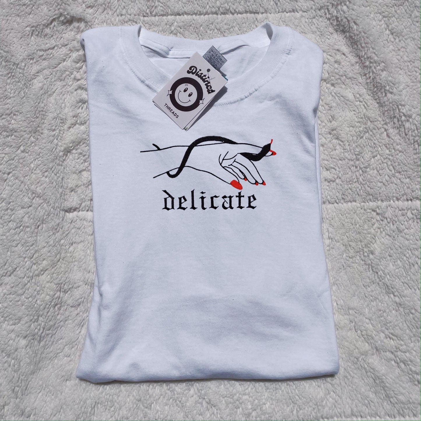 Delicate Taylor Inspired Embroidered T-Shirt