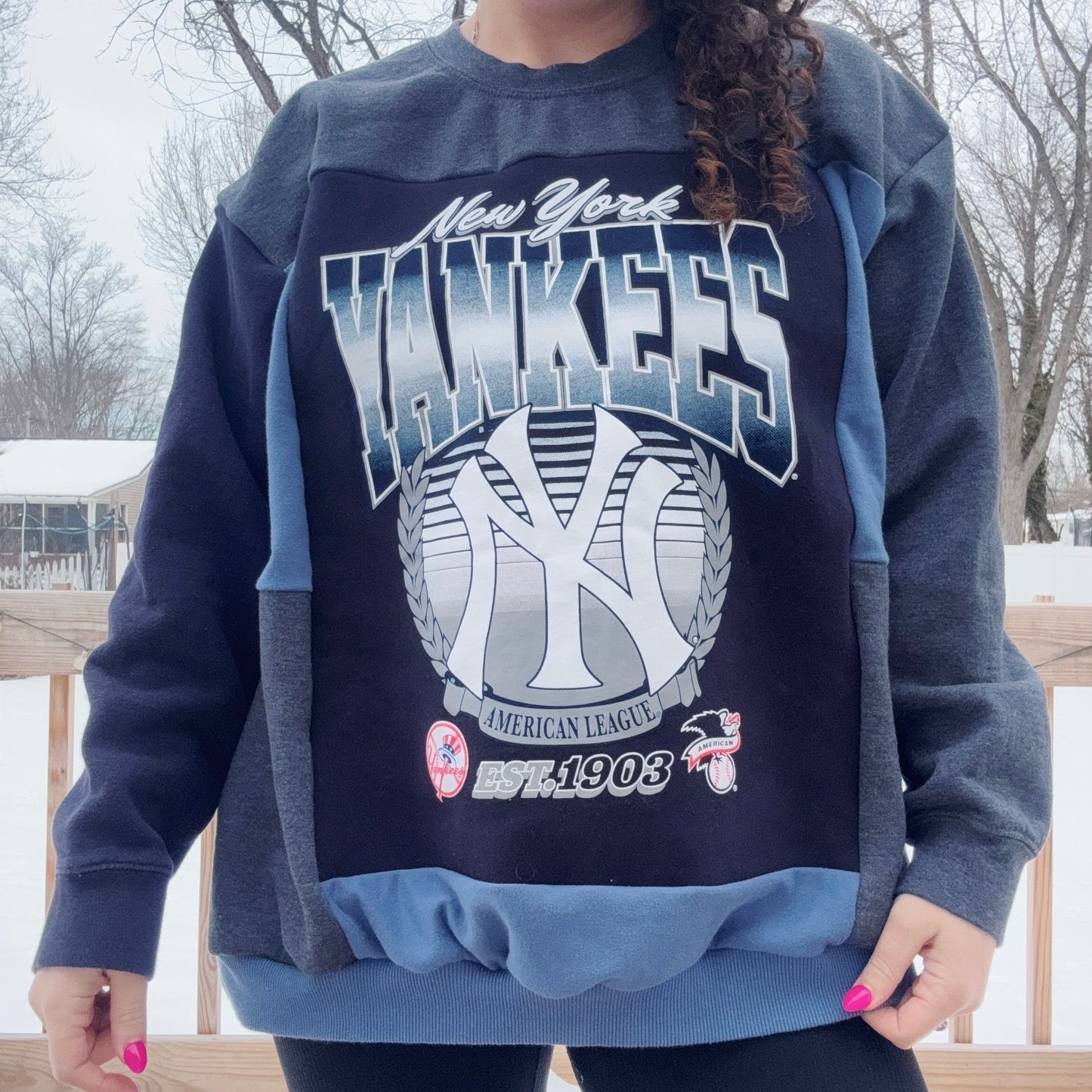 Yanks Patchwork Crewneck - Size S-XL