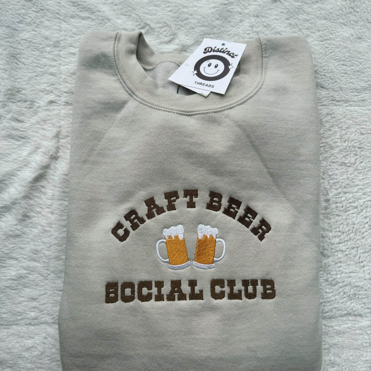 Craft Beer Social Club Embroidered Crewneck Sweatshirt