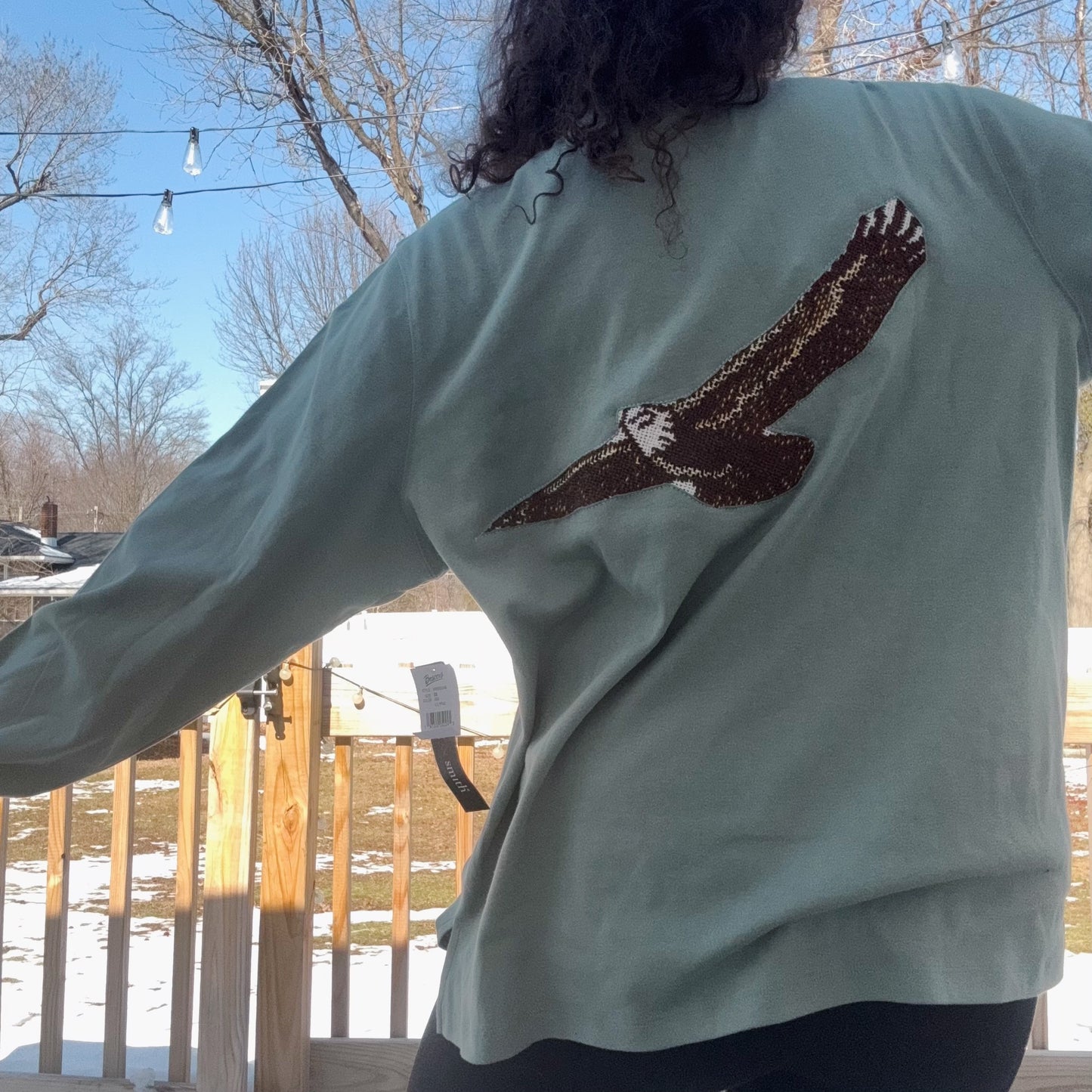Eagle Tapestry Mockneck - Size M-3X