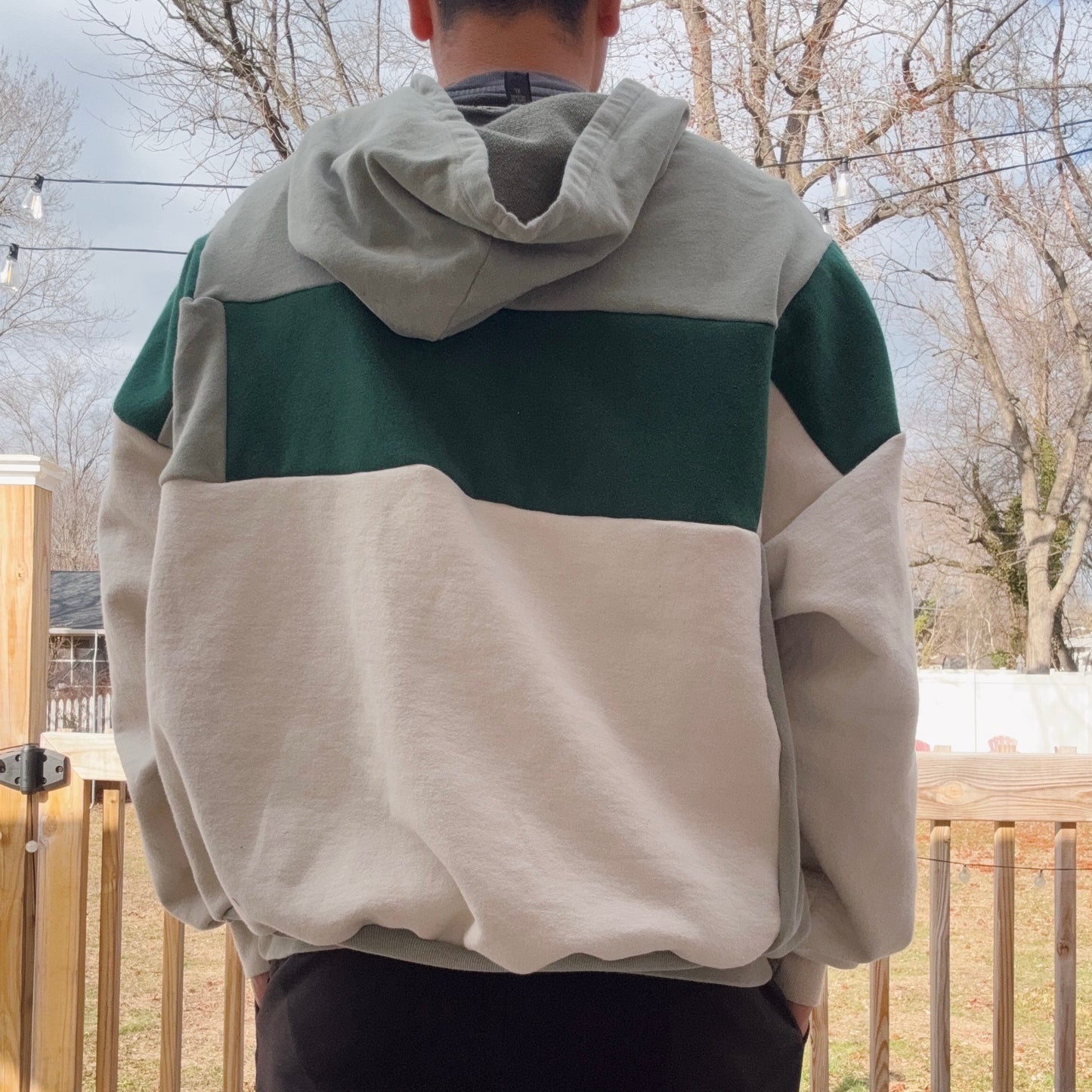 Philadelphia Football Patchwork Hoodie - Size S-2XL