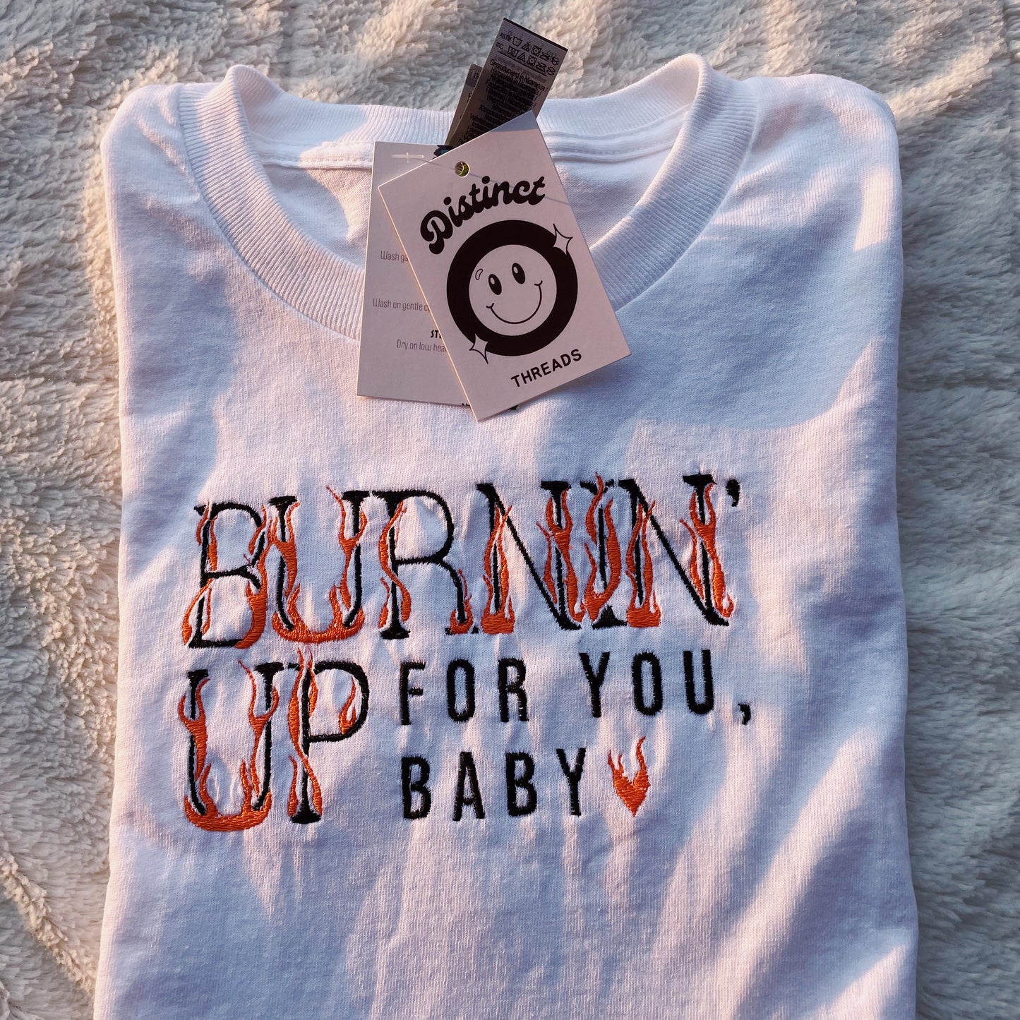 The JoBros Burnin' Up For You Inspired Embroidered T-Shirt