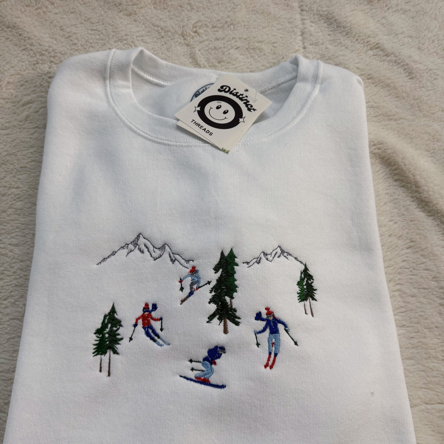 Hit The Slopes Embroidered Crewneck Sweatshirt