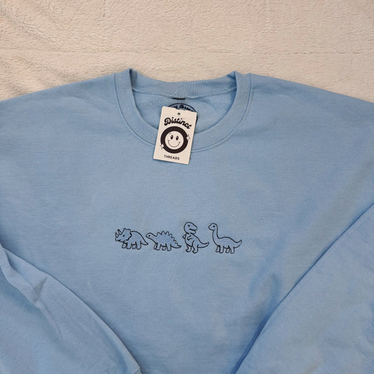 Baby Dinos Ready To Ship Embroidered Crew - Size XL