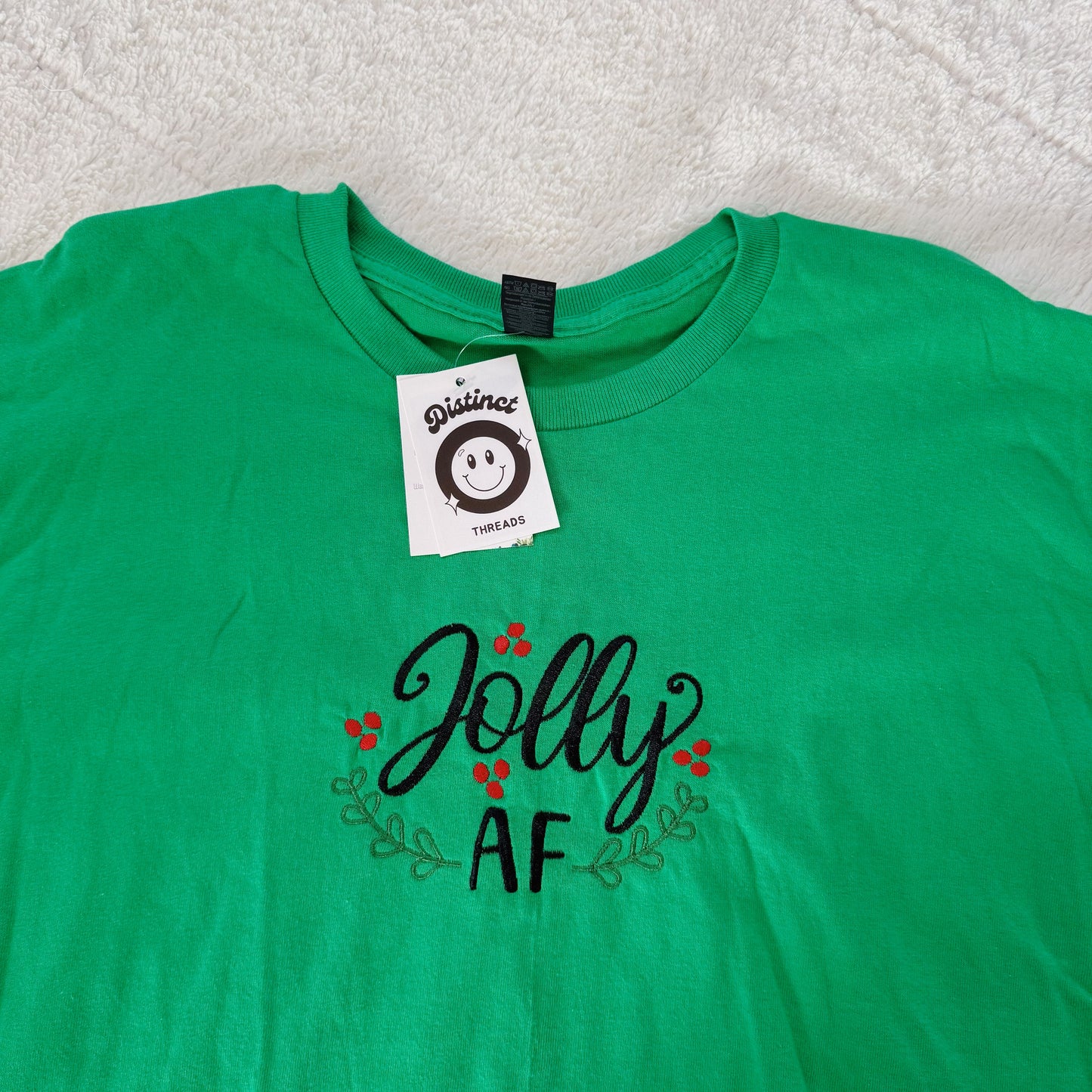Jolly AF Ready To Ship Embroidered Tee - Size XXL