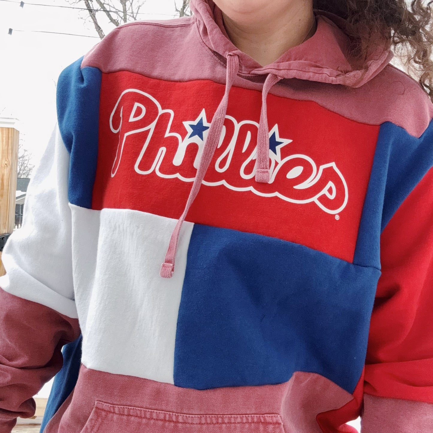 Phils Patchwork Hoodie - Size XS-XL